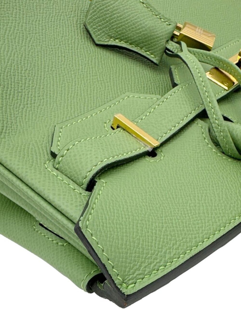 Hermes Birkin 30 Epsom Leather Tote Bag Green - Picture 6 of 13